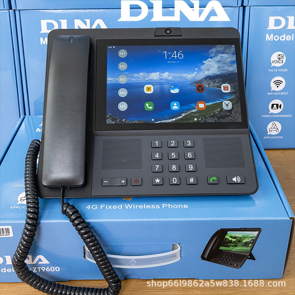 Source manufacturer 4G smart Android system video tape WIFI 8-inch screen DLNA ZT9600 wireless phone