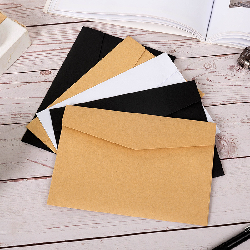Picture of Cross-border B6 envelope invitation greeting card creative business western-style blank kraft paper white sulfate paper envelope manufacturers