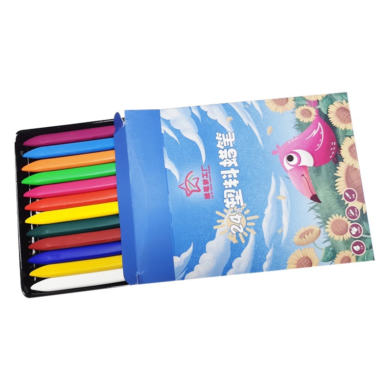 Crayon No Dirty Hand Children's Crayon Triangle Plastic Brush 36 Color Kindergarten Washable 24 Color Baby Coloring