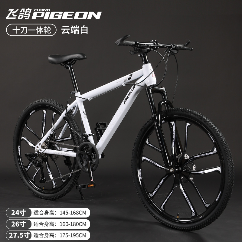 Picture of Flying Pigeon Brand Mountain Bike Men's Variable Speed Off-Road Bike Teenagers Middle School Students Ladies Road Racing Adult