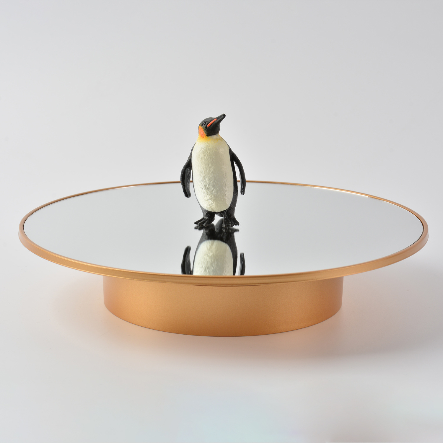 Picture of 25cm Electric Turntable Live Photography Photography Jewelry Rack Dual Use Mirror Electric Display Rack Rotating Display Stand