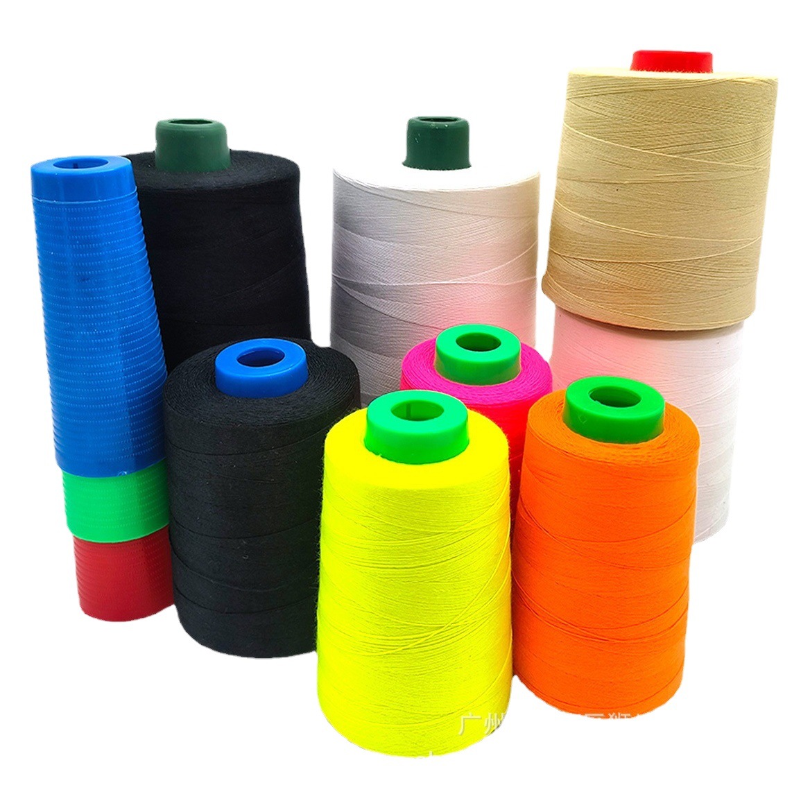 Sewing thread wholesale 402 large roll polyester 602 black luggage lock edge line full-gloss clothing sewing thread increase