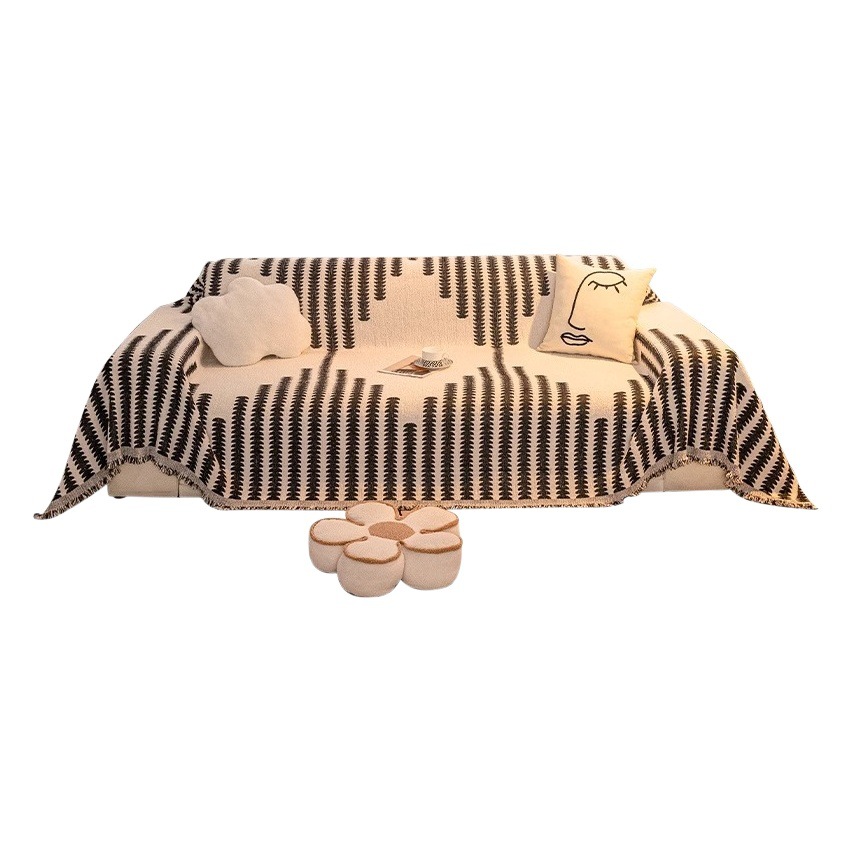 Carefully Selected Chenille Sofa Towels for All Seasons, All-Inclusive Cover Cloth, Non-Slip, Simple, Anti-Cat Scratch, Double-Sided, Universal
