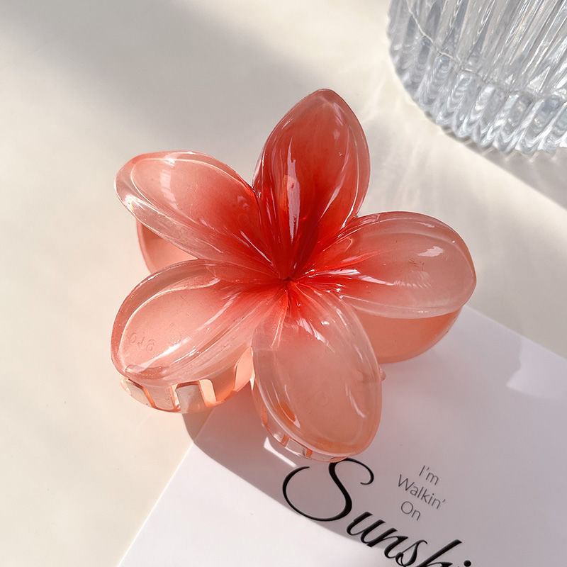 Picture of Cross-border egg flower clip large high-grade gradient Flower hairpin back head updo ponytail shark clip headdress