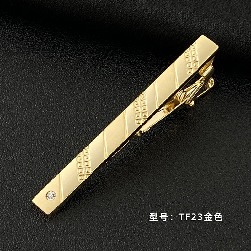 Picture of Men's Tie Clip Manufacturer Direct Sales Yiwu Cross-Border Business Metal Tie Clip Tieclips Bow Tie Business Style