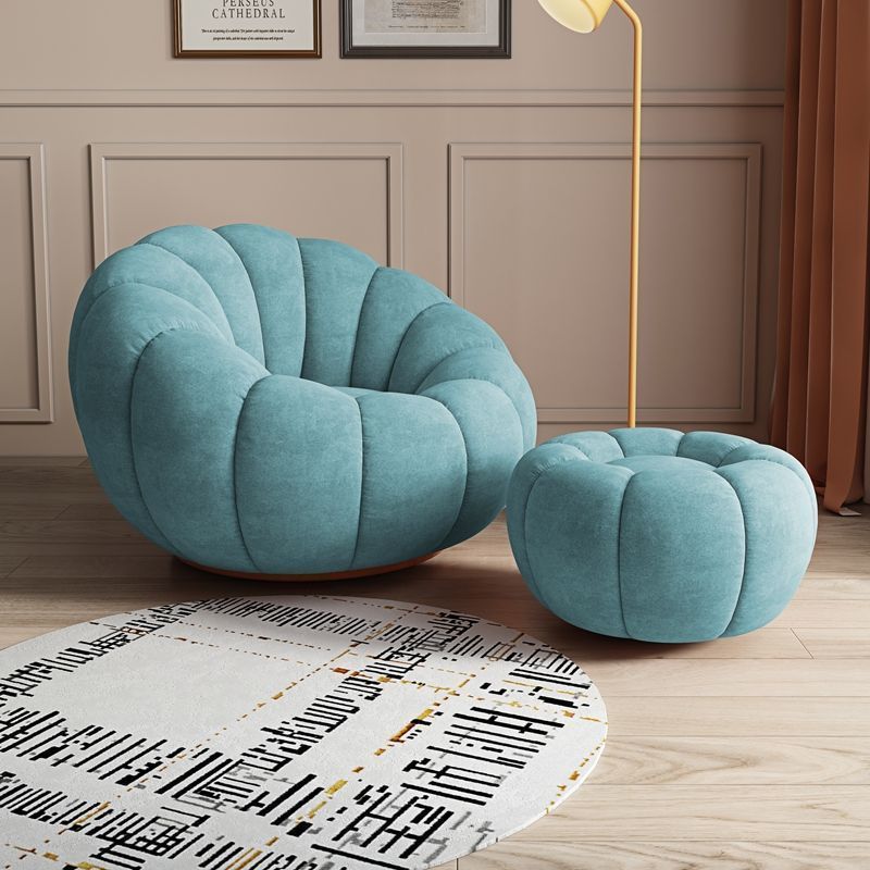 Picture of Internet celebrity pumpkin lazy sofa, single and double sofa chair, lambswool sofa balcony, swivel lounge chair, can lie down and sleep