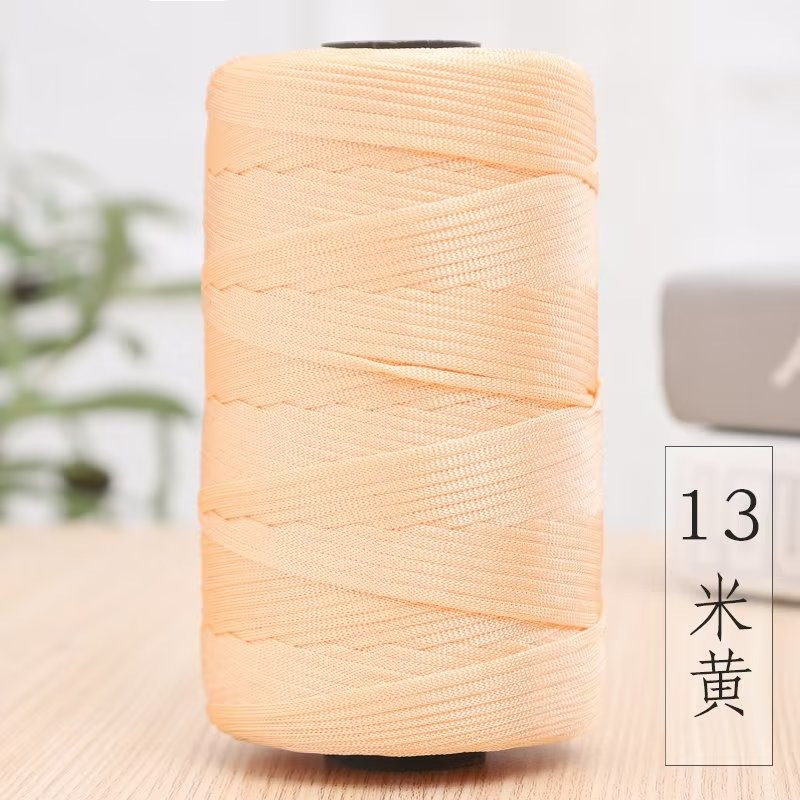 Picture of Spring and Summer peony hand bag crocheted material package ice hemp thread