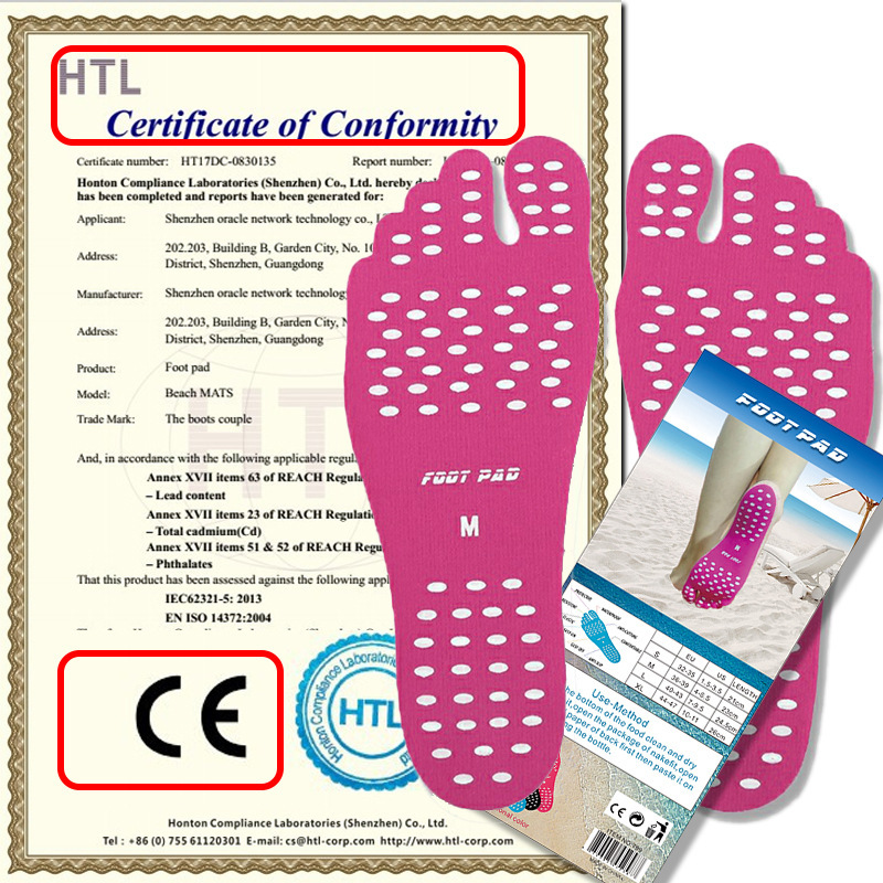 Beach Invisible Non-Slip Shoes Full Foot Pad Nuke Fit Foot Pad Sole Protective Invisible Shoes