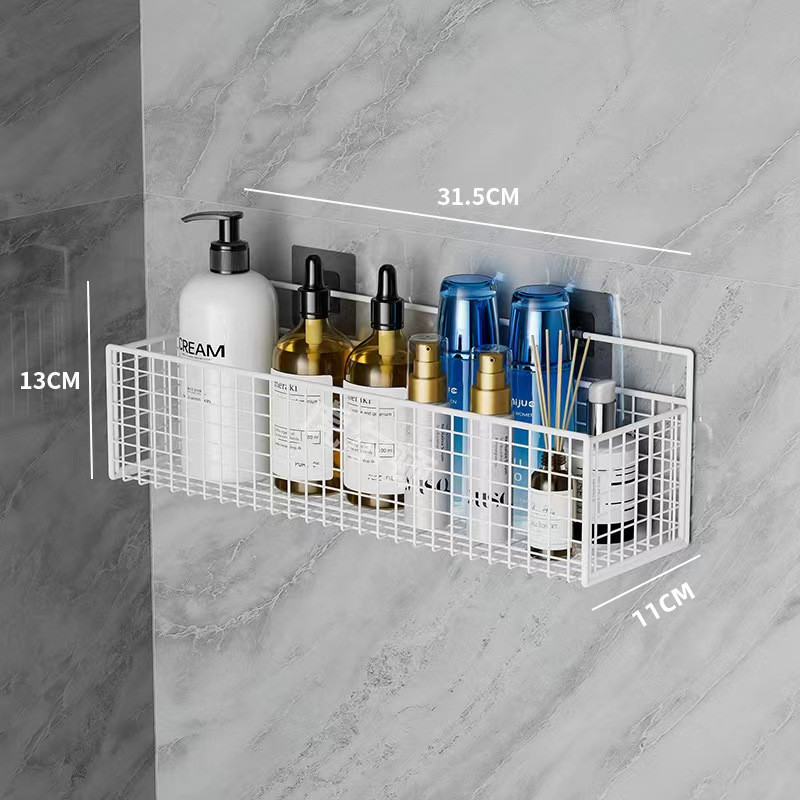 Picture of Bathroom Storage Rack punch-free wall-mounted toilet bath toilet washstand wall-mounted storage rack