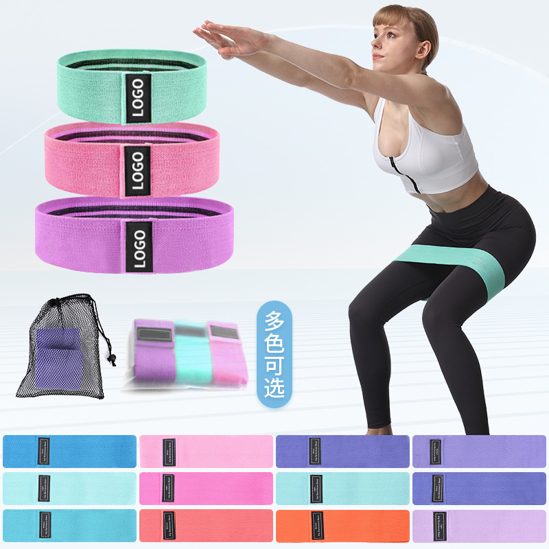 Non-slip fitness hip belt yoga tension belt stretch assist hip abuse circle squat hip belt resistance belt wholesale