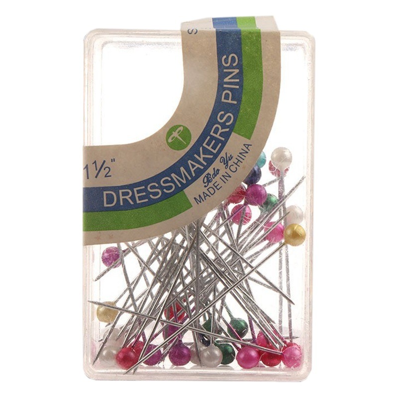 Color pearlescent needle manual fixing needle clothing accessories tool floral needle 3.8cm cutting positioning needle Pin Pin