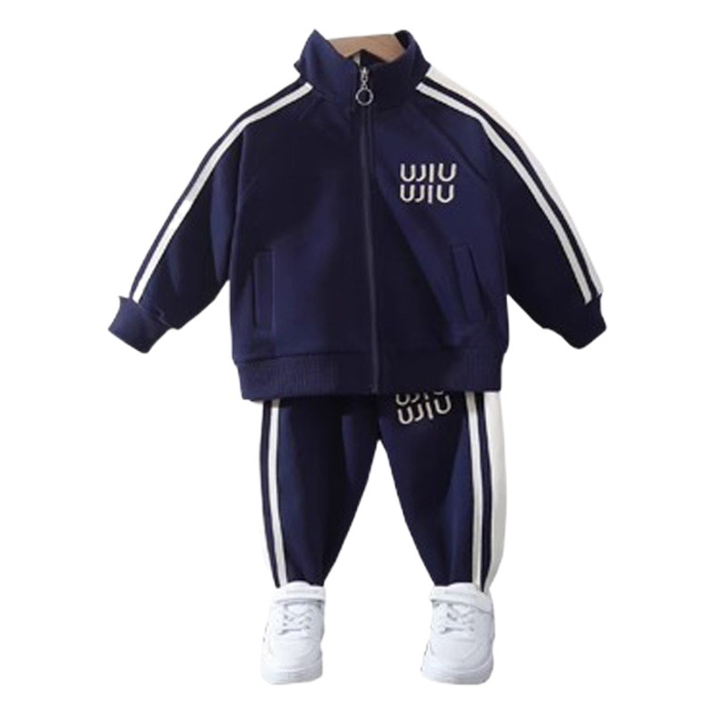 Children's Clothing, Boys' Fashion Suits, Autumn Clothing, Long-Sleeved Cardigan Jackets, Casual Pants, Kidsren's Sportswear Two-Piece Set