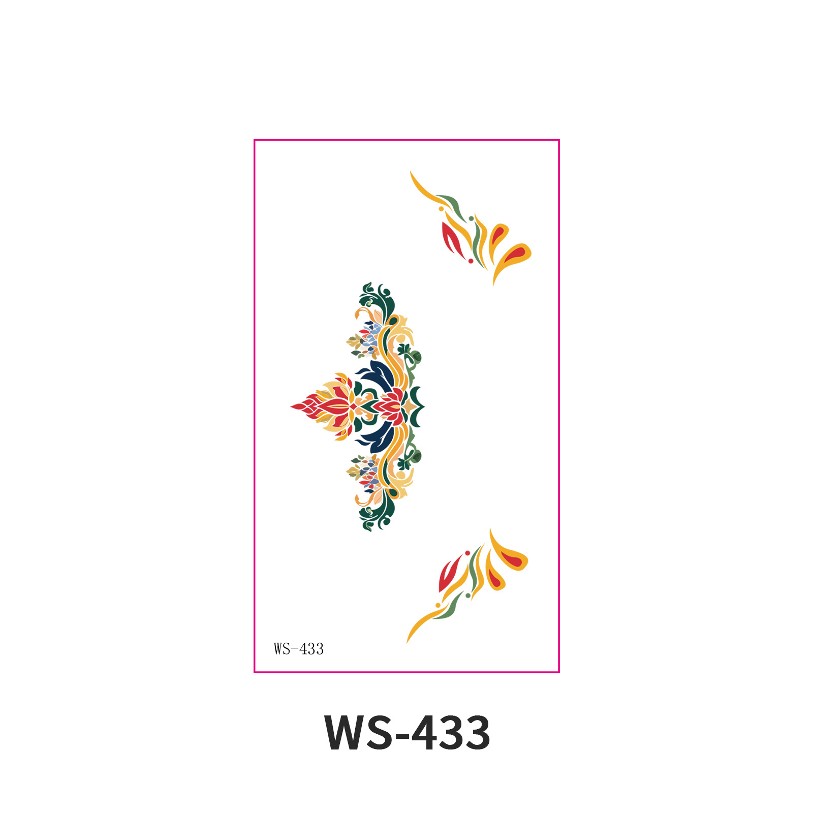 Picture of New Nezha Acrylic Face Tattoo Sticker Children's Forehead Print Eyebrow Sticker Waterproof Sweat Painted Face Sticker