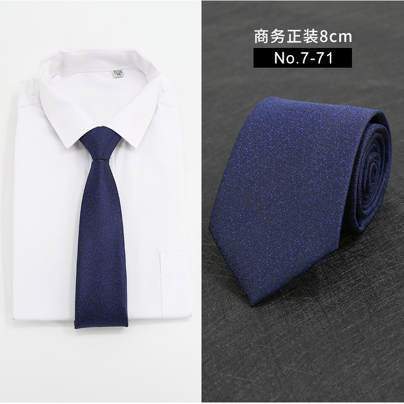 Picture of New Style Tie Men's Formal Business Casual Simple Style Solid Color Striped Arrow-Shaped Tie Manufacturer Ready Stock Wholesale