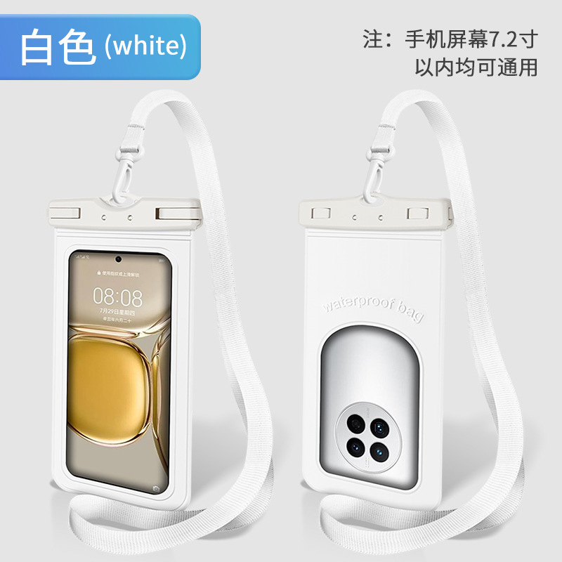 Picture of Cross-Border Enlarged Tpu Material Mobile Phone Waterproof Bag Sealed Diving Cover Transparent Swimming Rafting Rainproof Bag with Touch Screen