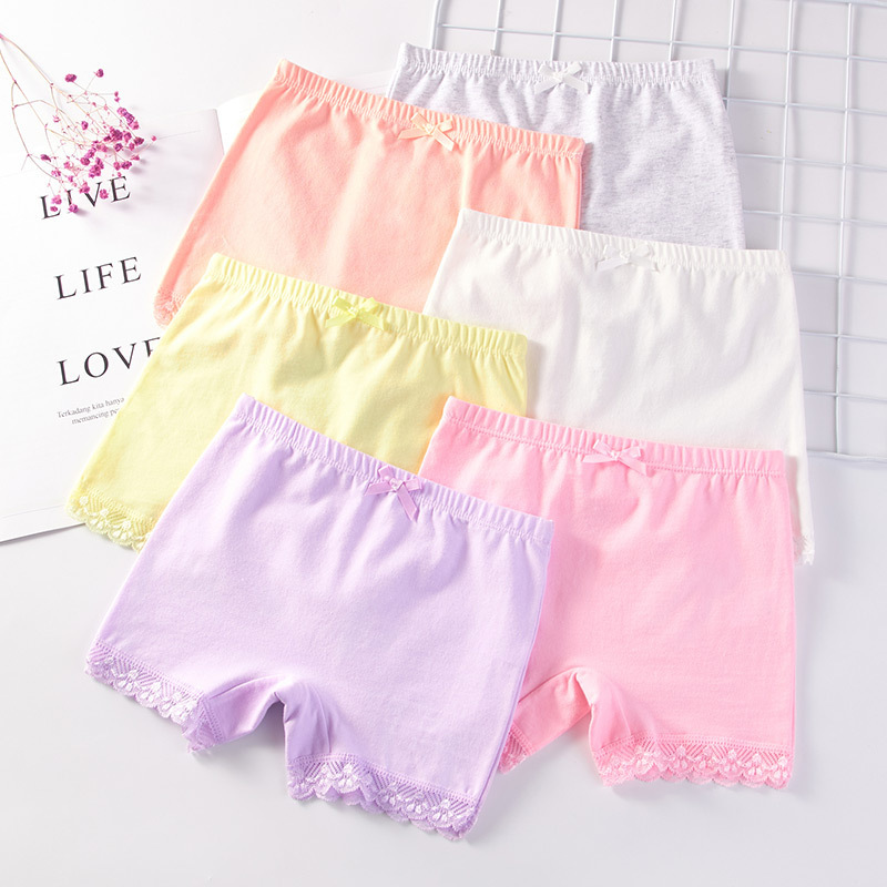 Wholesale leggings children girls safety pants big children girls underwear dancing solid color shorts cotton anti-light summer