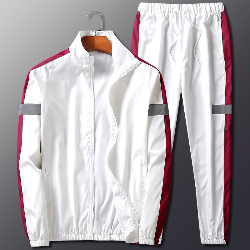 Picture of Reflective Spring, Autumn and Winter Korean Style Trendy Men's Clothing Matching Outfit Handsome Jacket Set Two-Piece Couple Cardigan Casual