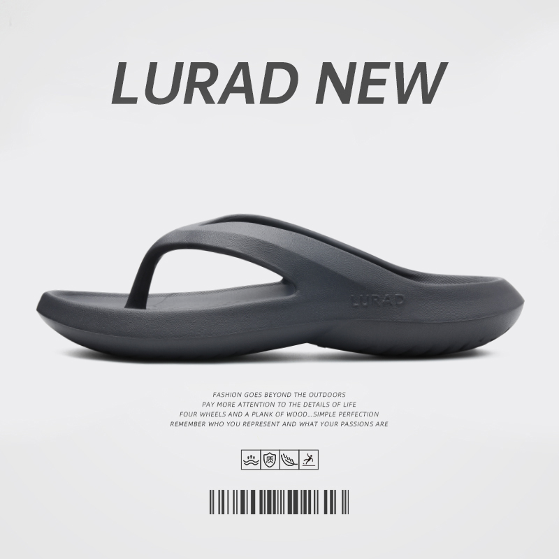 Luradi All-In-One Men's Flip-Flops, Men's Flip-Flops, High-Bottom Thick-Soled Vietnamese Slippers for Outer Wear, Summer Flip-Flops Beach Shoes