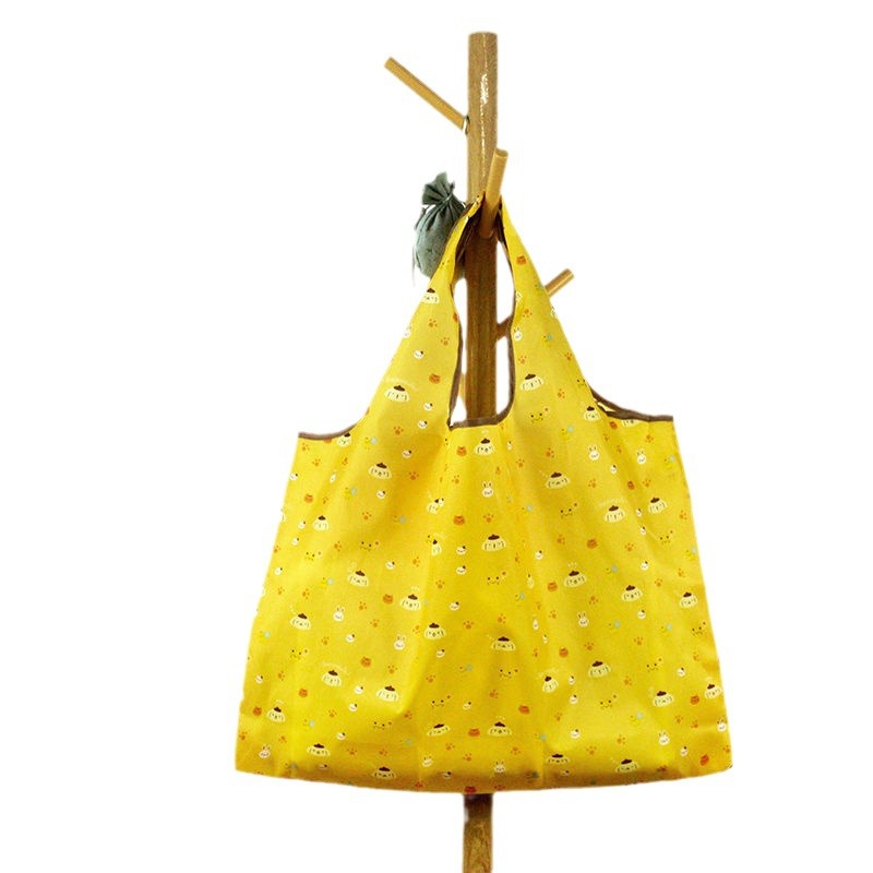 Picture of Thickened Supermarket Environmental Protection Bag Cartoon Cute Folding Shopping Bag Portable Waterproof Shoulder Shopping Bag Outgoing Storage Bag