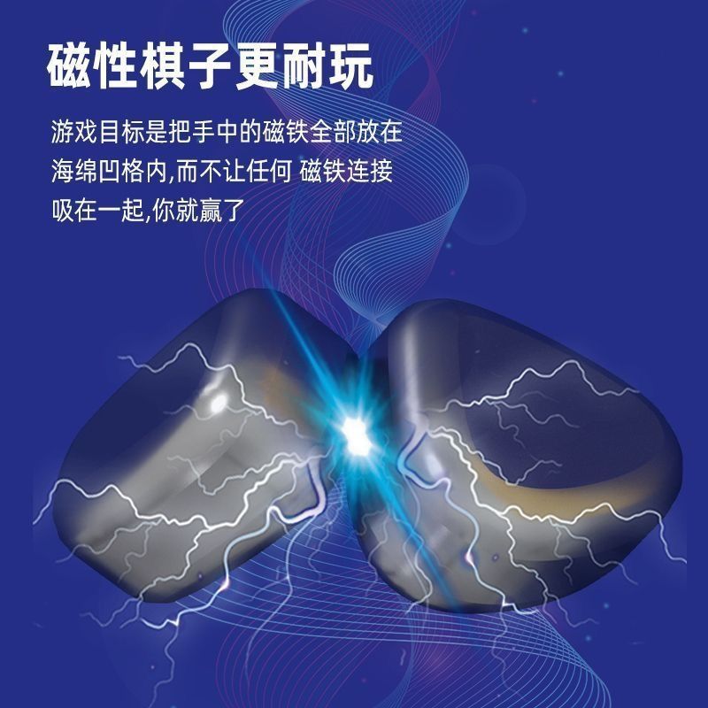 Picture of Cross-border magnetic effect on war chess stepping on thunder magnet induction puzzle interactive desktop games chess board games children's toys