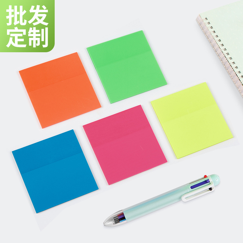 Cross-Border Fluorescent Sticky Notes, Strong Sticky Note Pads, Study Office Note Pads, Index Stickers Manufacturers Wholesale