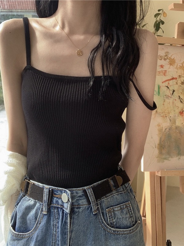 Design Sense Sling Chest Wrap Vest Women's Inner Wearing Summer Beautiful Back Tube Top Short Bottoming Solid Color Fashionable Outer Wearing Clothes