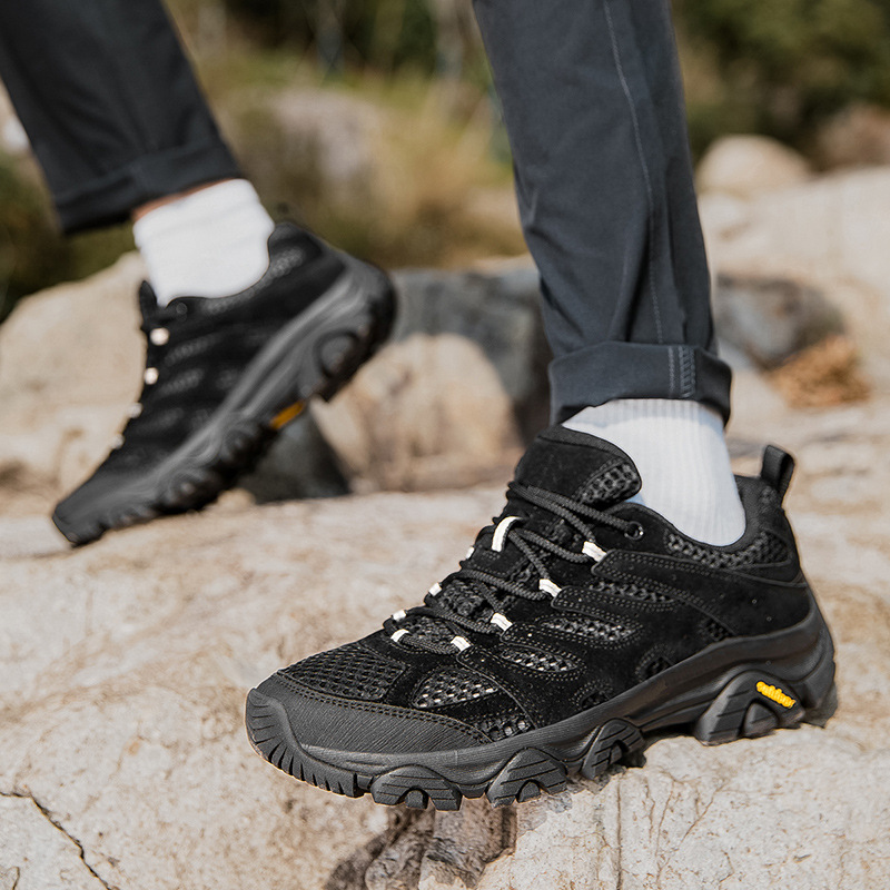 Cross-border plus size Couple Low-top Platform Shoes Outdoor Fashion Men's Lace-up Tooling Shoes Wear-resistant Casual Mountaineering Shoes