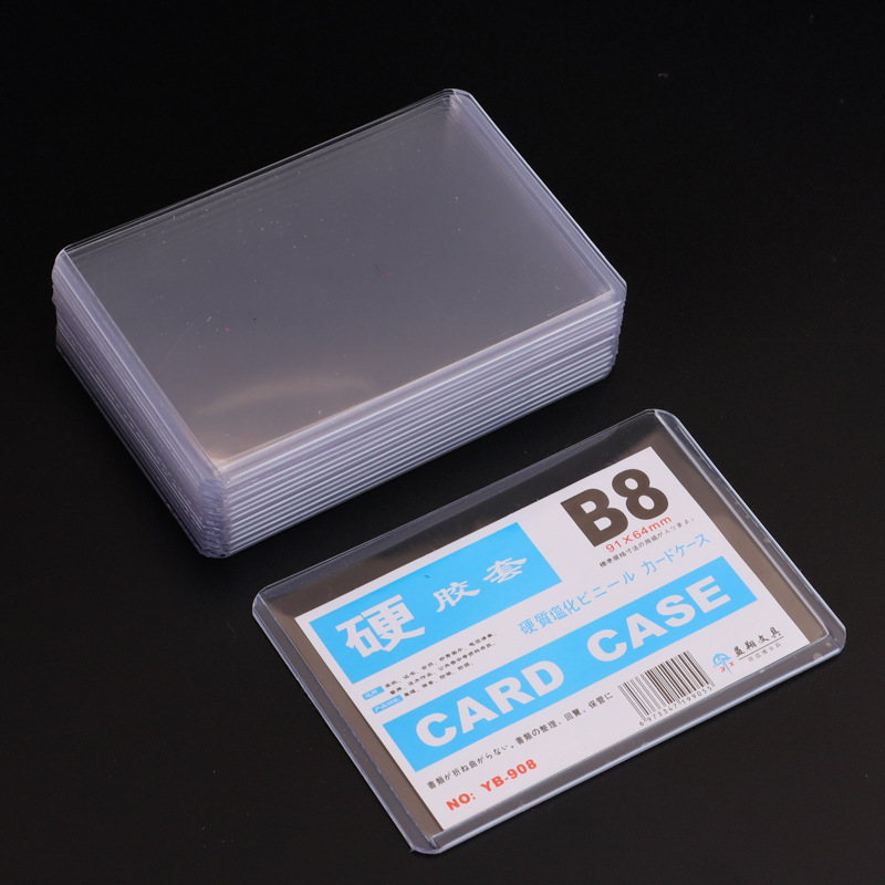 Picture of B8 Card Holder Double-Sided Transparent Hard Rubber Sleeve Photo Card Protection Hard Card Sleeve Idol Star Album 3inch