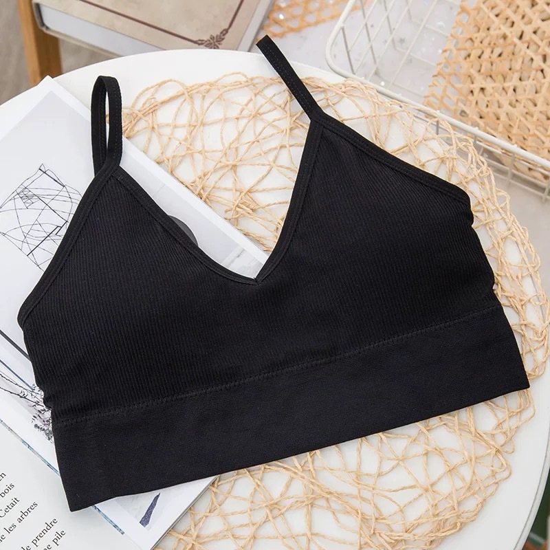 Picture of Live online popular big U back wrapped chest spring and summer seamless strap without steel ring anti-exposure Sports plus size tube top