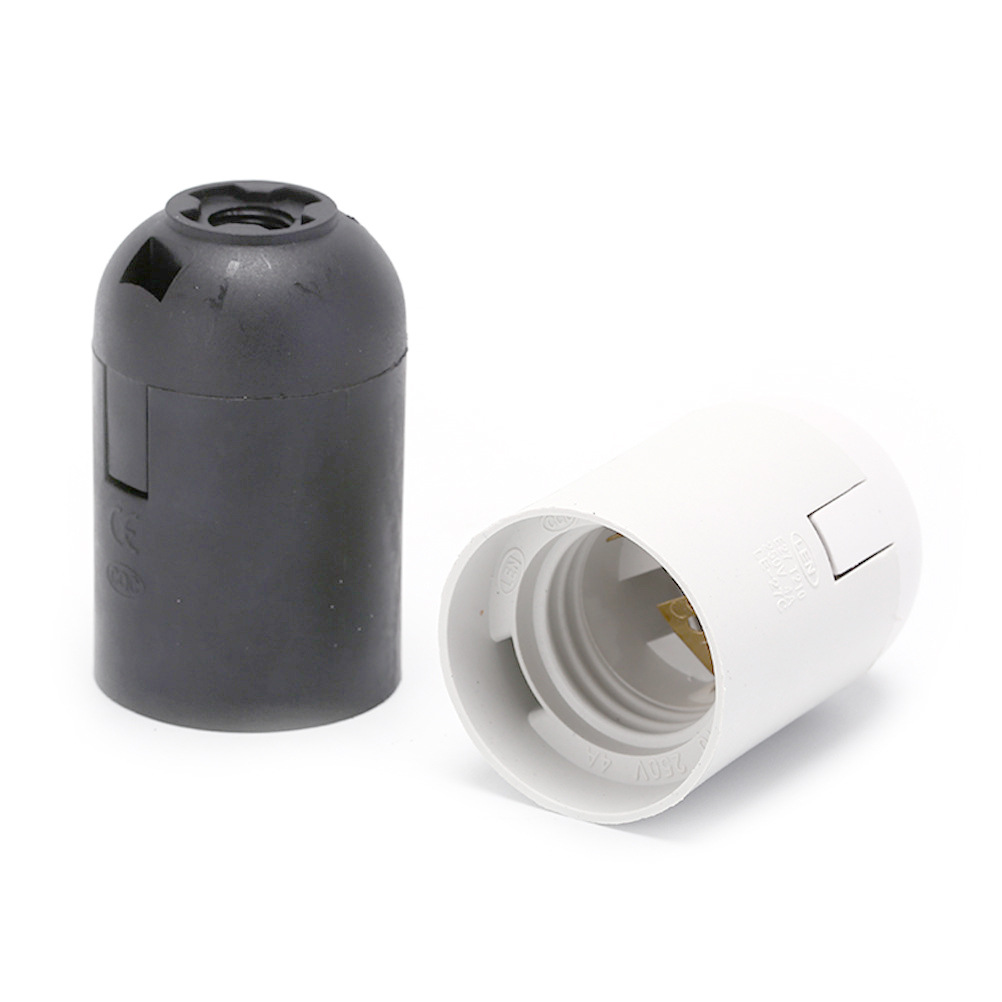 Picture of E27 plastic lamp holder holder cassette light body full teeth half teeth chandelier table lamp floor lamp wall lamp cap CE certification