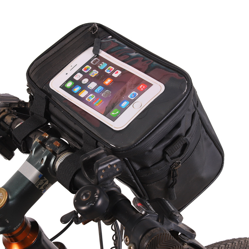 Large capacity rainproof bicycle bag bicycle touch screen navigation bag car front bag handlebar bag head bag factory wholesale