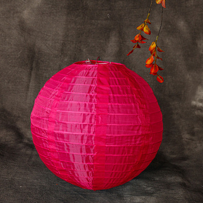 Picture of Outdoor Waterproof Colorful Silk Lanterns Rainproof and Sunproof Mid-Autumn Festival Decorative Lanterns Folding Sun Protection Lanterns Wholesale