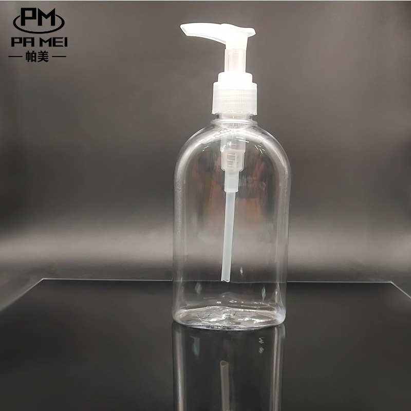 24 teeth 250PET pressure pump bottle transparent bottle transparent bottle hand sanitizer disinfectant emulsion pump pressure squeeze