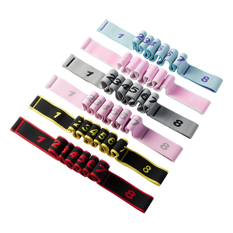 Digital stretch belt children's high elasticity yoga stretch belt fitness adult training body correction belt wholesale