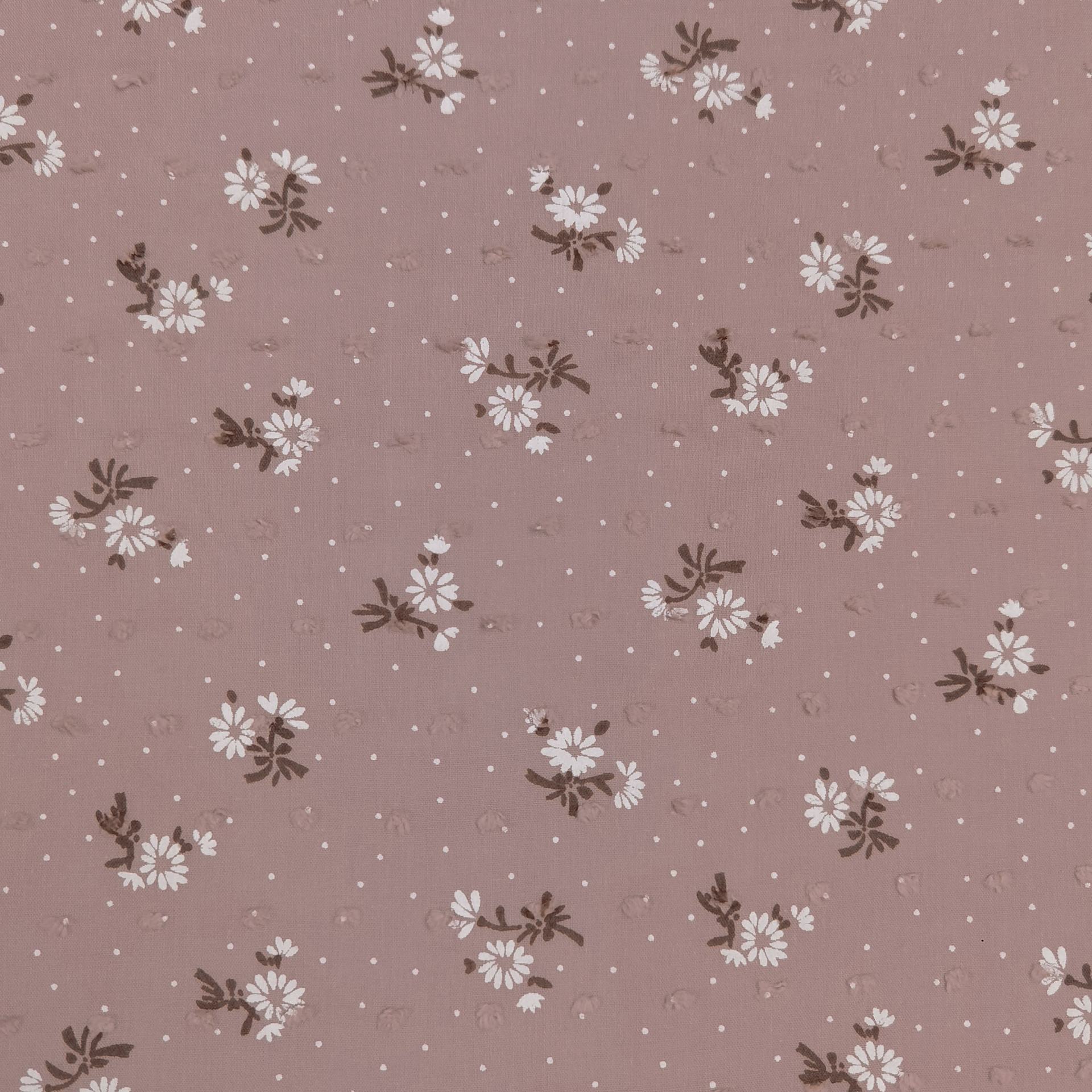 Picture of Spring and Summer Cut Flower Fabric Fresh Daisy Flower Dot Foam Printed Fabric Dress Children's Clothing Fabric
