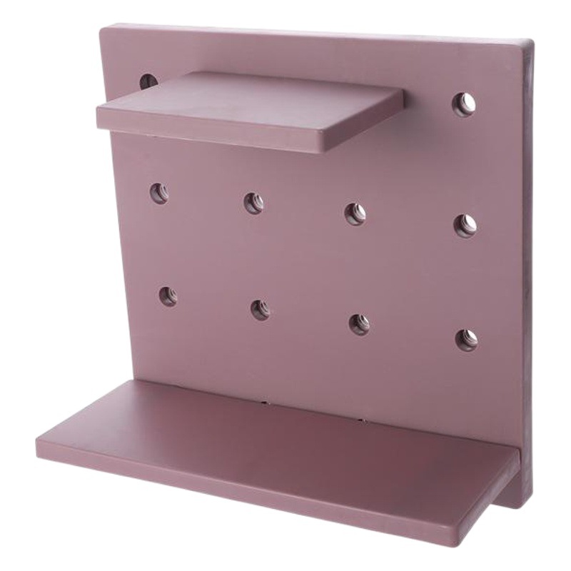 Punch-Free Household Hole Board Wall Small Storage Rack Kitchen Bathroom Shelf Wall Storage Rack