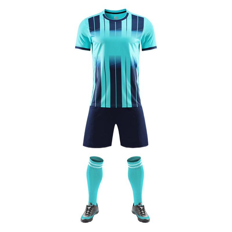 One-piece delivery football uniform suit adult children's football training uniform student competition team uniform outdoor running uniform