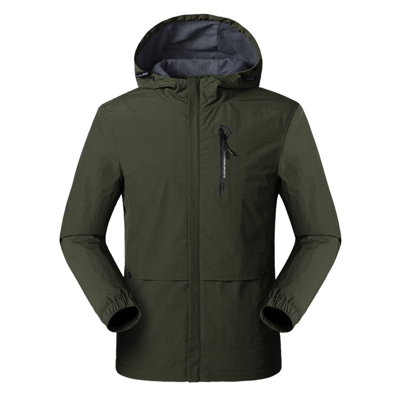 Picture of Spring, Autumn and Summer Outdoor Jacket Men's Single-Layer Thin Casual Clothing Jacket Breathable Windproof and Rainproof Jacket Mountaineering Clothing