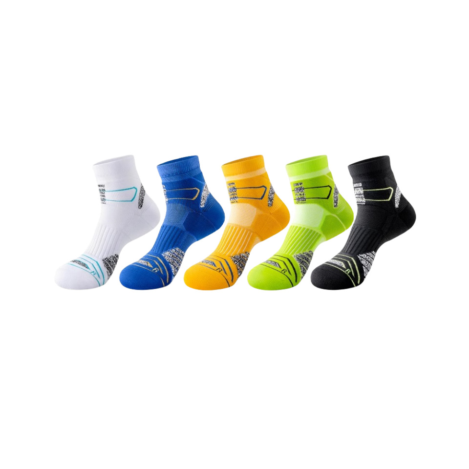 Picture of Marathon Professional Running Socks, Spring and Autumn Mid-Calf Length, Thickened Towel Bottom, Sports Cycling Basketball, Odor-Resistant, Sweat-Absorbent, Zhuji