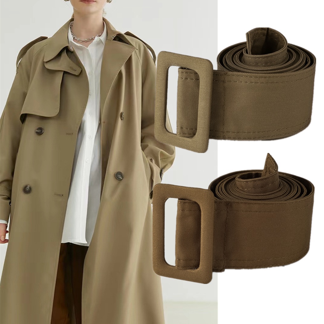 Windbreaker Belt All-match Universal Belted Simple Fashionable Decorative Coat Belted Cloth Bag Buckle Polyester Cloth Belt
