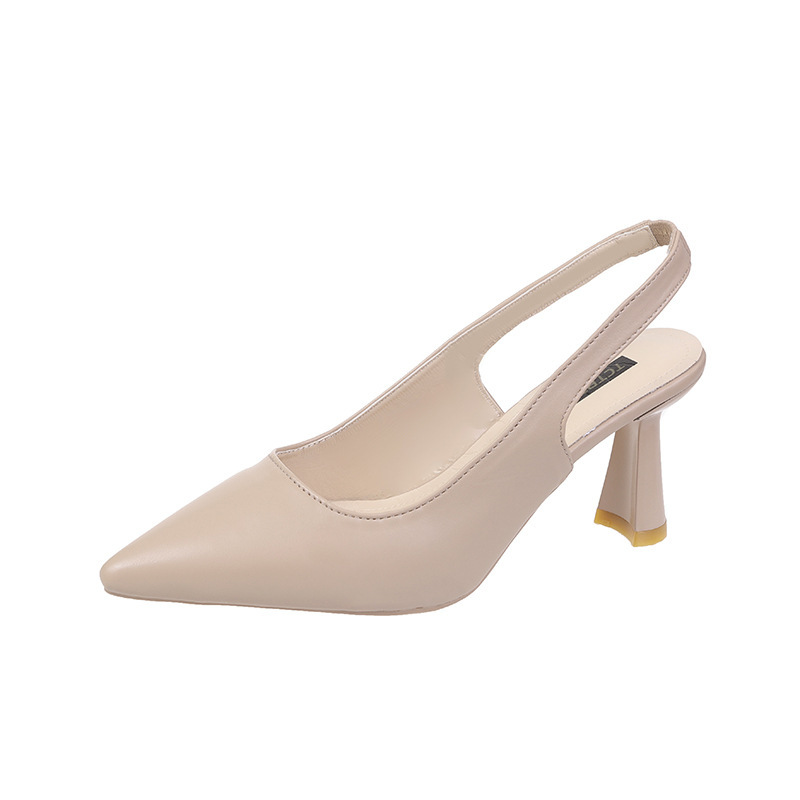 Picture of 2022 Spring and Summer New Pointed Toe High Heels Women's Stiletto Toe Sandals Back Hollow Shallow Mouth Single Shoes Women