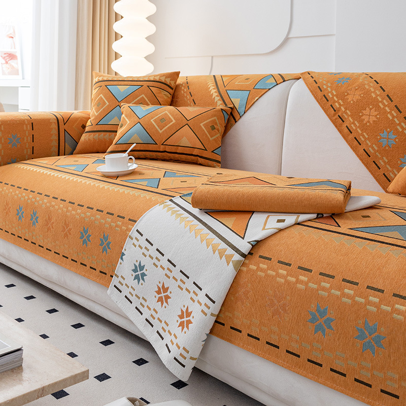 Picture of Chenille sofa cushion four seasons universal simple modern non-slip cushion new sofa cover back towel cover cloth wholesale