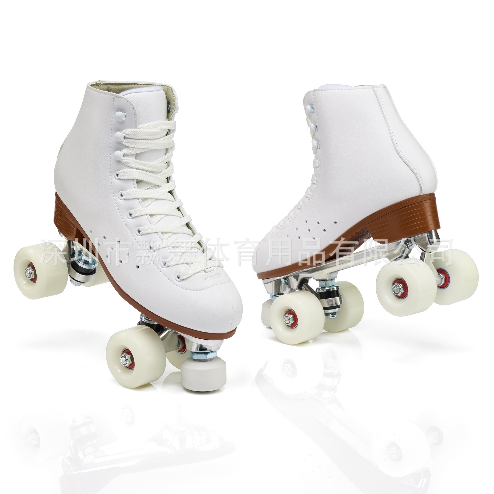 High-end microfiber double-row skates roller skates four-wheel skates adult skating rink dedicated skates flash wheel