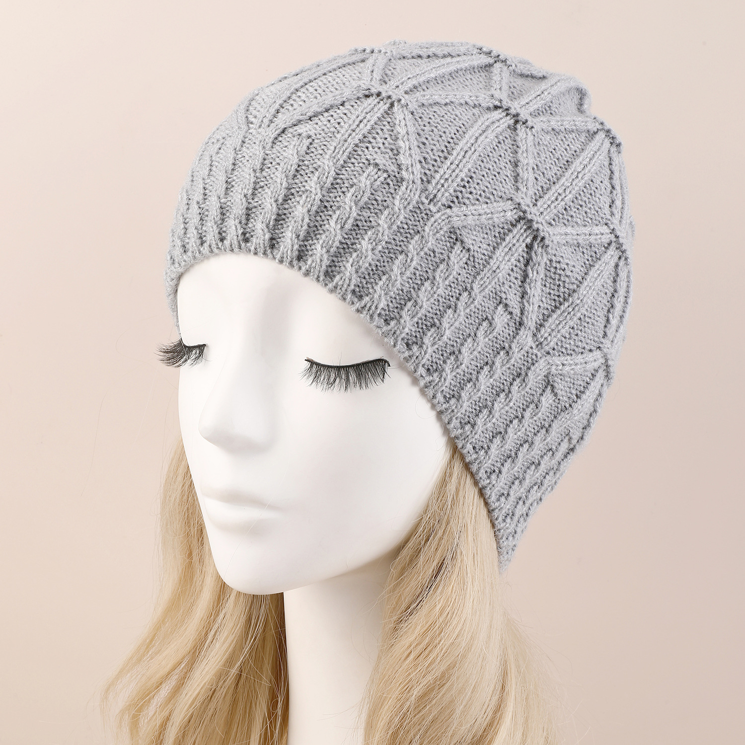 Picture of Single-Layer Twist Pullover Hat Autumn and Winter New Cross-Border Knitted Wool Pile Hat for Men and Women, Warm and Fashionable Ear Protection Hat