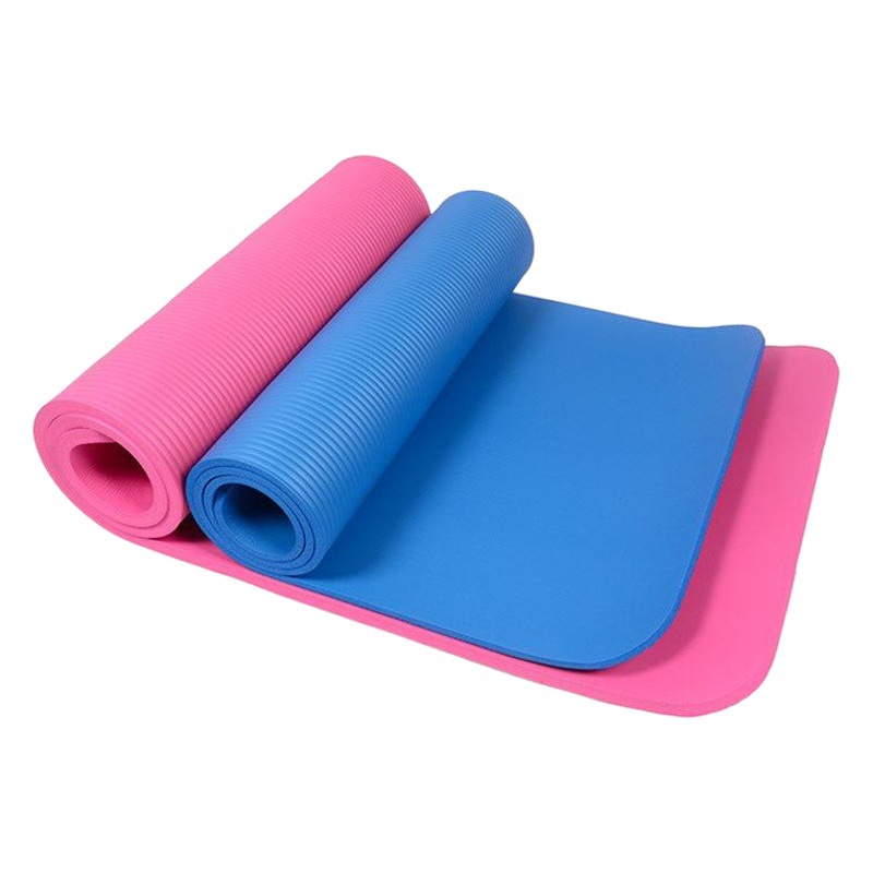 Nbr Yoga Mat for Home Use, Thickened for Men and Women, Shock-Absorbing, Silent, Non-Slip Floor Mat, Fitness Mat, Foldable Yoga Mat