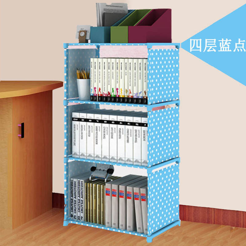 Picture of Bookcase trapezoidal bookshelf multi-layer combination bookcase shelf children student bookshelf classroom locker storage bookshelf