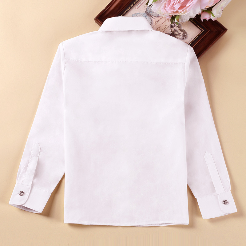 Picture of Children's White Shirt Boys' and Girls' Performance Dress School Uniform for Children and Primary School Students Piano Performance Dress White Shirt