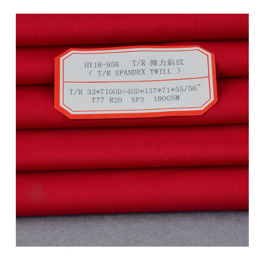 t/r Polyester Stretch Twill Spring and Summer Shirt t-shirt Coat Skirt Coat Windbreaker Fabric Shoes Luggage Cloth