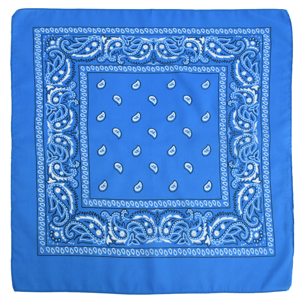 Picture of Factory direct supply in stock polyester square paisley scarf wholesale hip hop hip hop riding cashew flower scarf