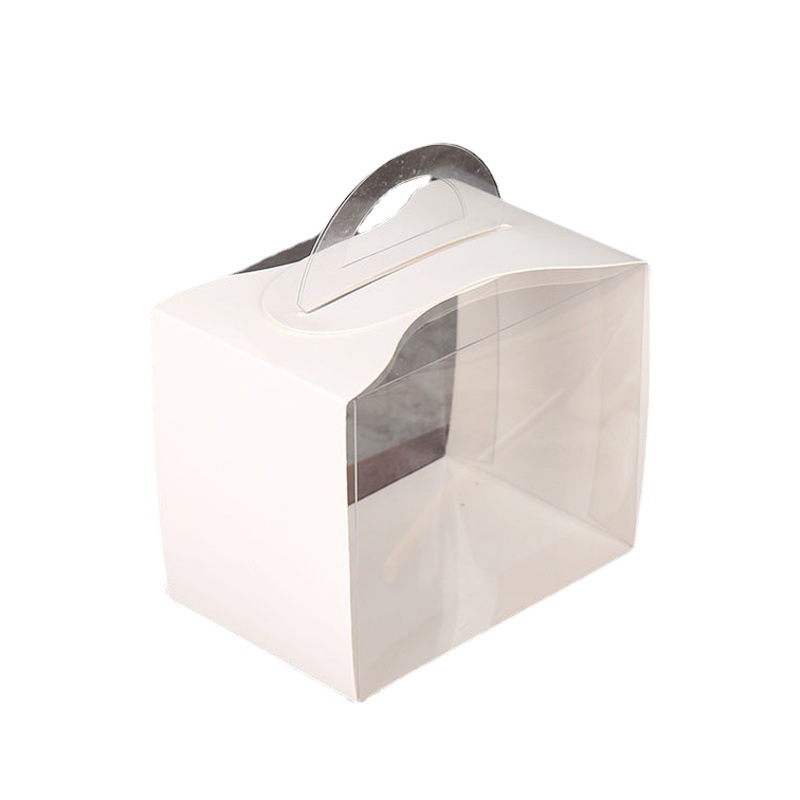 Transparent Portable Mousse Cake Box Melaleuca Cut Pieces Cut Piece Packaging Baking West Point Box White Packing Box